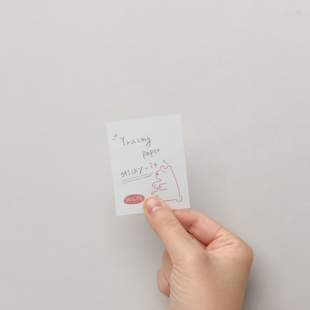 Monolike Story Town Drawing Tracing Sticky it - 5p Set, Self-Adhesive Memo Pad 30 Sheets, 5.5x7cm