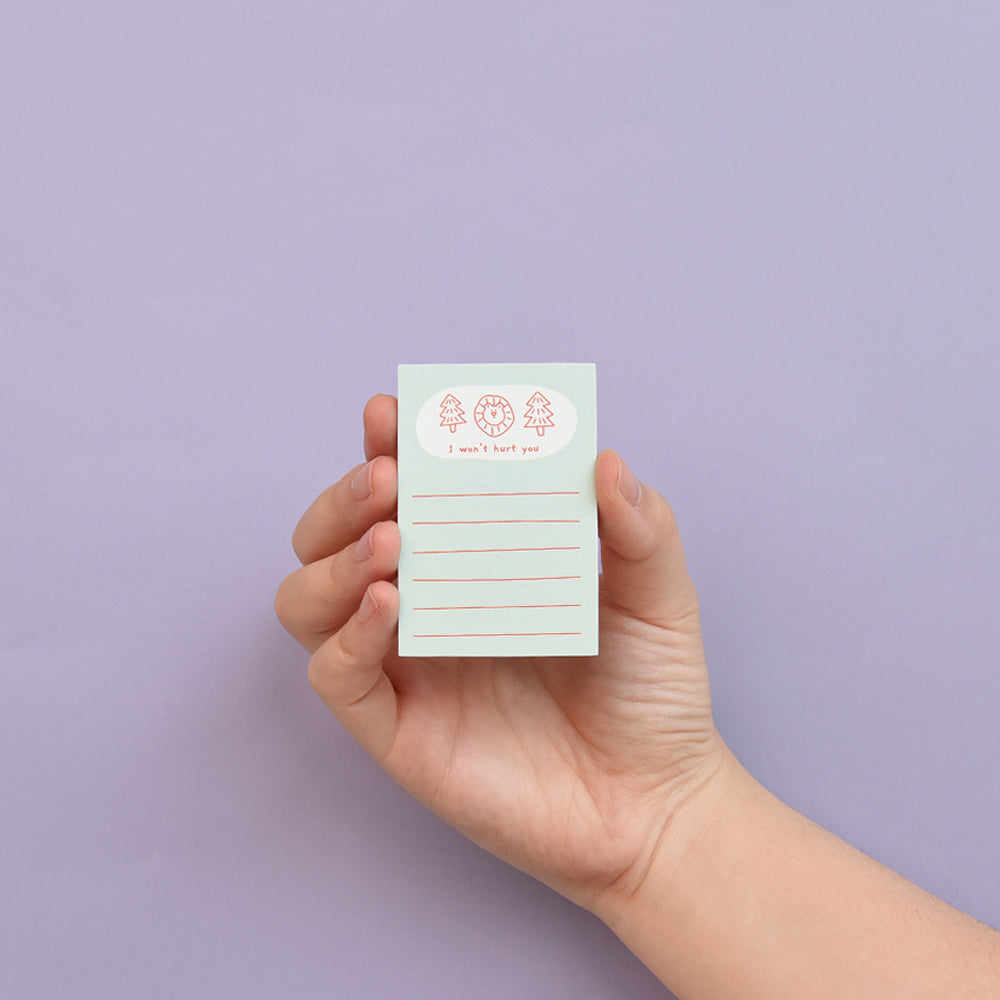Monolike Story Town Sticky-it - 6p Set Self-Adhesive Memo Pad 50 Sheets