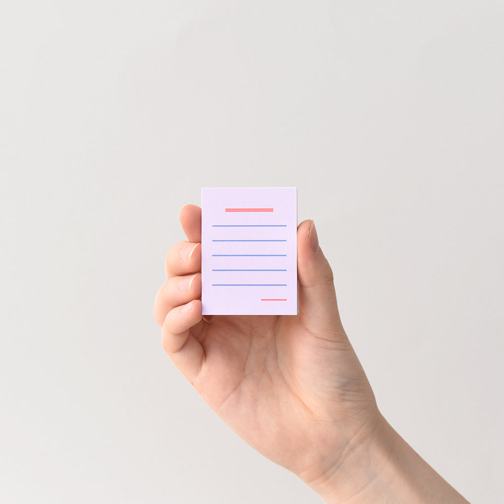Monolike Color Boldline Sticky-It - 5p Set Self-Adhesive Memo Pad 50 Sheets