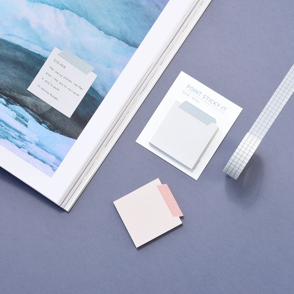 Monolike Point Sticky-it - 8p Set Self-Adhesive Memo Pad 50 Sheets